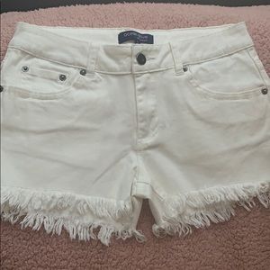 Ocean Drive white jean shorts